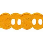 Tira Bord Trader  12577 2,2Cm C/13,7M Cor 17-Amarelo Ouro
