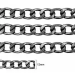 Corrente Roma Aluminio Ro150116 Cor Onix