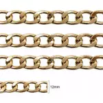 Corrente Roma Aluminio Ro150116 Cor Dourado