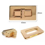 Fecho Roma Ro150894 Bolsa 4,3X2,3Cm Cor Dourado