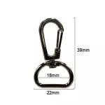 Mosquetao Roma Ro151355 39X22Mm C/10 Cor Onix