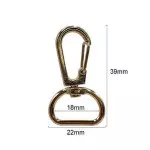 Mosquetao Roma Ro151355 39X22Mm C/10 Cor Ouro Velho