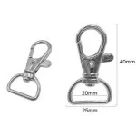 Mosquetao Roma Ro151357 40X25Mm C/10 Cor Niquel