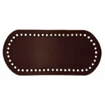 Base Roma Ro151501 Bolsa Couro Oval22X10 Cor Marrom