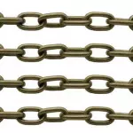 Corrente Roma Aluminio Ro154476 Cor Ouro Velho