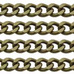 Corrente Roma Aluminio Ro154478C Cor Ouro Velho