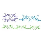 Stencil Acrilex 30000 330 X 140 Mm Cor 1139 Floral
