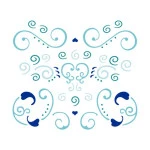 Stencil Acrilex 30001 130 X 130 Mm Cor 1194 Arabescos 3