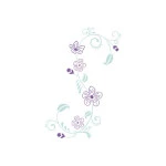Stencil Acrilex 30002 210 X 150 Mm Cor 1139 Floral