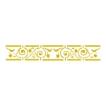 Stencil Acrilex 30003 300 X 80 Mm Cor 1152 Grade Floral