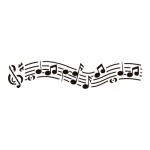 Stencil Acrilex 30003 300 X 80 Mm Cor 1160 Musical