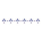 Stencil Acrilex 30003 300 X 80 Mm Cor 1203 Flor De Lis