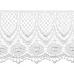 Guipure Imp Trader  51806 8,0Cm C/13,70M Cor 1 Branco