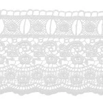 Guipure Imp Trader  52199 9,5Cm C/13,70M Cor 1 Branco
