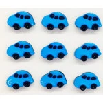 Botao Kr Inf.6025 Fusca Nylon C/24 Cor Azul