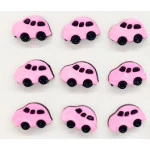 Botao Kr Inf.6025 Fusca Nylon C/24 Cor Rosa