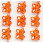 Botao Kr Inf.6039 Borboleta Nylon C/24 Cor Laranja