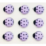 Botao Kr Inf.6040 Joaninha Pq Nylon C/24 Cor Lilas