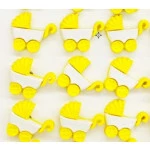 Botao Kr Inf.6045 Carrinho Bb Nylon C/24 Cor Amarelo