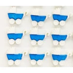Botao Kr Inf.6045 Carrinho Bb Nylon C/24 Cor Azul