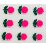 Botao Kr Inf.6068 Flor Nylon C/24 Cor Pink