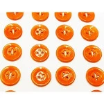 Botao Kr 6257/54 Nylon C/12 Cor 111 Laranja Citrus