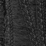 Franja Sao Jose 7560/P 6Cm Visc/Pol 10M Cor 2 Preto