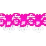Renda Sao Jose 8300/P 17Mm 10M Cor 188 Branco / Rosa Citrico