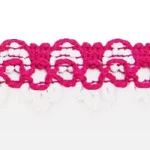 Renda Sao Jose 8300/P 17Mm 10M Cor 41 Branco / Pink