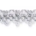 Renda Sao Jose 8300/P 17Mm 10M Cor 63 Branco / Prata