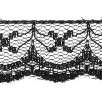 Renda Najar 900/70 70Mm Rigida Pa C/50M Cor 19 - Preto