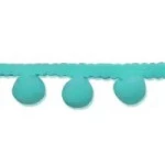Passamanaria Britania 9038/1 Pompomc/10M Cor B452 Turquesa