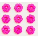 Botao Kr Inf.9175/20 Flor Nylon C/24 Cor 122 Rosa Fluor