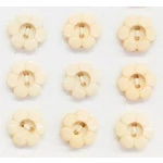 Botao Kr Inf.9175/20 Flor Nylon C/24 Cor 401 Off White