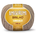 Linha Circulo Amigurumi Brilho 149M Cor 7625 Castanha