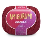 Linha Circulo Amigurumi 254M Cor 3402 Vermelho Circulo