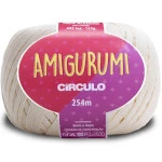 Linha Circulo Amigurumi 254M Cor 8176 Off White