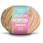 Linha Circulo Amigurumi Pelucia 131M Cor 7625 Castanha