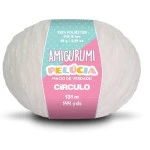 Linha Circulo Amigurumi Pelucia 131M Cor 8001 Branco