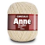 Linha Circulo Anne Brilho C/500M Cor 0020 Natural Com Ouro