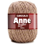 Linha Circulo Anne Brilho C/500M Cor 7532 Casulo Com Ouro