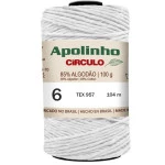 Barbante Circulo Apolinho 6 104M Cor 8001 Branco