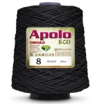 Barbante Circulo Apolo Eco 8 457M Cor 8990 Preto