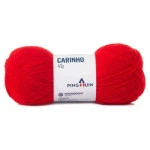 Fio Pingouin Carinho 200G Cor 0314 - Tomate