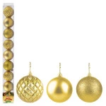 Bola Art Tb Diamante  5Cm Zc469 C/9 Cor Ouro