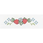 Faixa Marilda Pto Cruz 50X9,7Cm Cor 3079 Morango