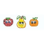 Faixa Marilda Pto Cruz 50X9,7Cm Cor 4028 Frutas
