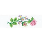Faixa Marilda Pto Cruz 50X9,7Cm Cor 4070 Floral