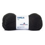 Fio Pingouin Familia 200G Cor 0100 - Preto