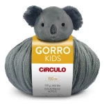 Fio Circulo Gorro Kids 100G Cor 9828 Coala Kadu